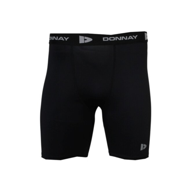 Donnay Heren - 3-Pack - Compressie Short 15cm - Wit/Zwart/Donkergrijs