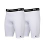 Donnay Heren - 2-Pack - Compressie Short 23cm - Wit