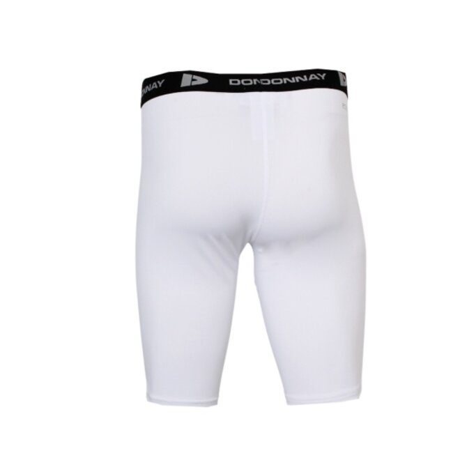 Donnay Heren - 2-Pack - Compressie Short 23cm - Wit & Zwart