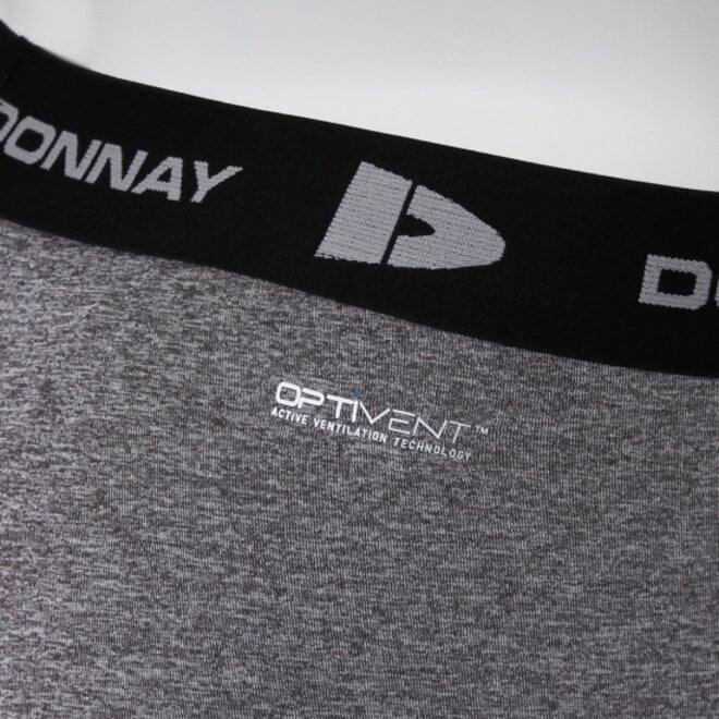 Donnay Heren - 2-Pack - Compressie Short 23cm - Zwart & Donkergrijs