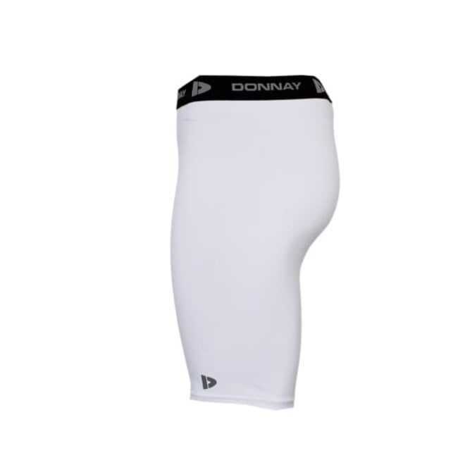 Donnay Heren - 3-Pack - Compressie Short 23cm - Wit