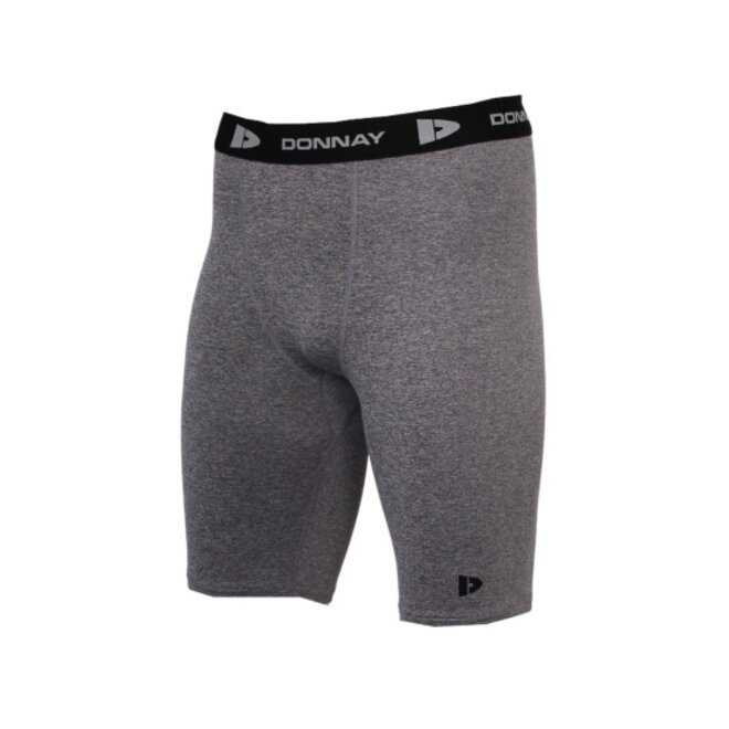 Donnay Heren - 3-Pack - Compressie Short 23cm - Wit/Zwart/Donkergrijs