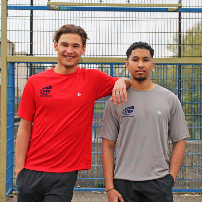 Donnay Heren - VEP Sport T-shirt - Steel Grey