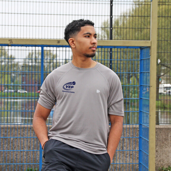 Donnay Heren - VEP Sport T-shirt - Steel Grey