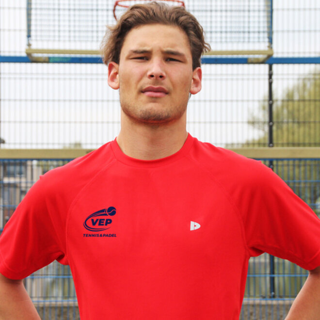 Donnay Heren - VEP Sport T-shirt - Poppy Red