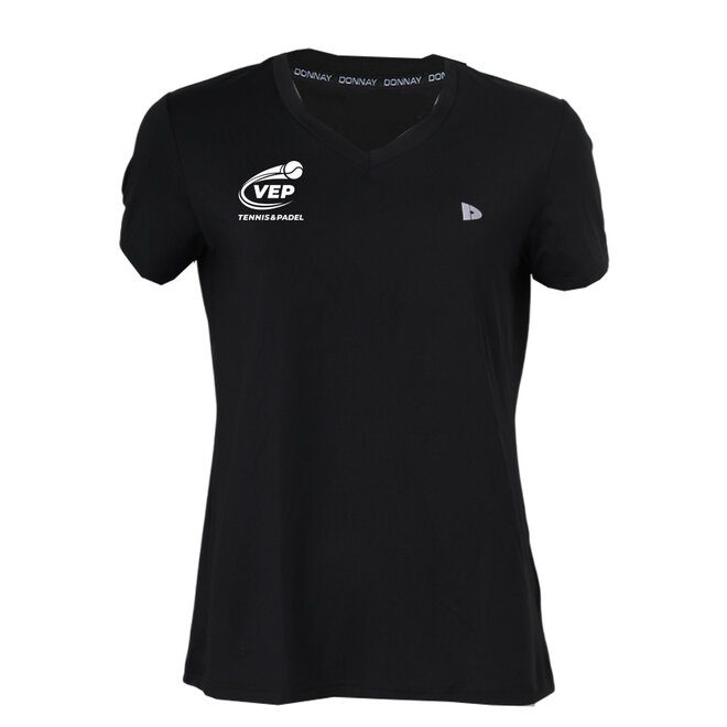 Donnay Dames - VEP Sport T-shirt (304100)- Zwart