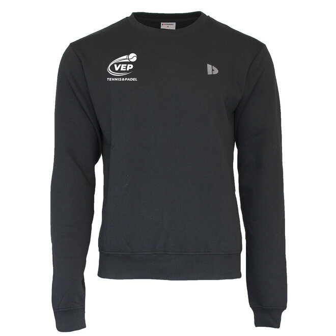 Donnay Heren - VEP Fleece Crew Sweater - Zwart