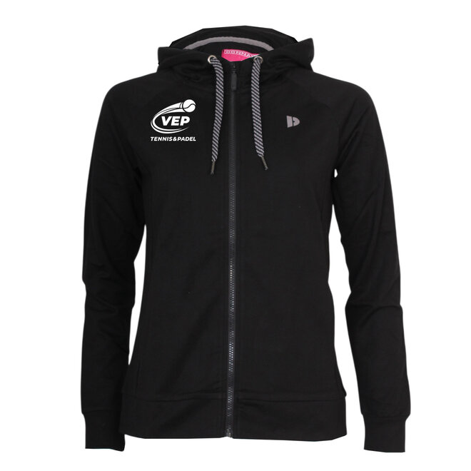 Donnay Dames - VEP Stretch Vest met capuchon (668773) - Zwart