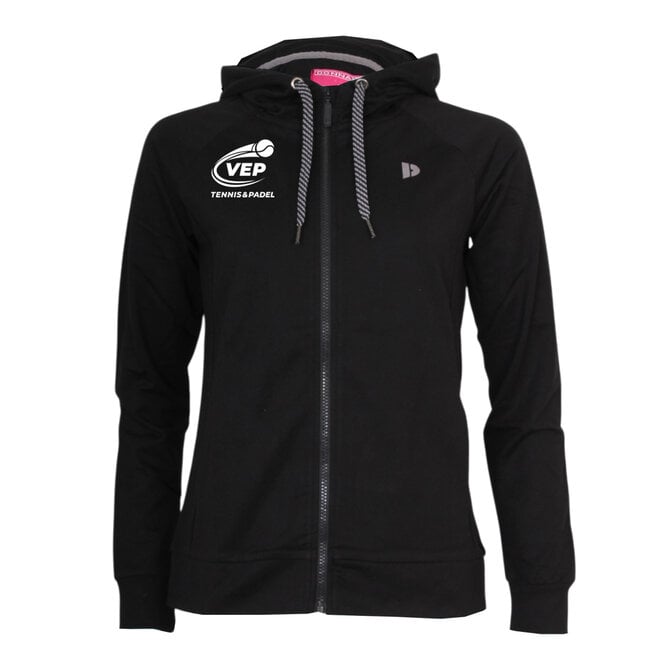 Donnay Dames - VEP Stretch Vest met capuchon - Zwart