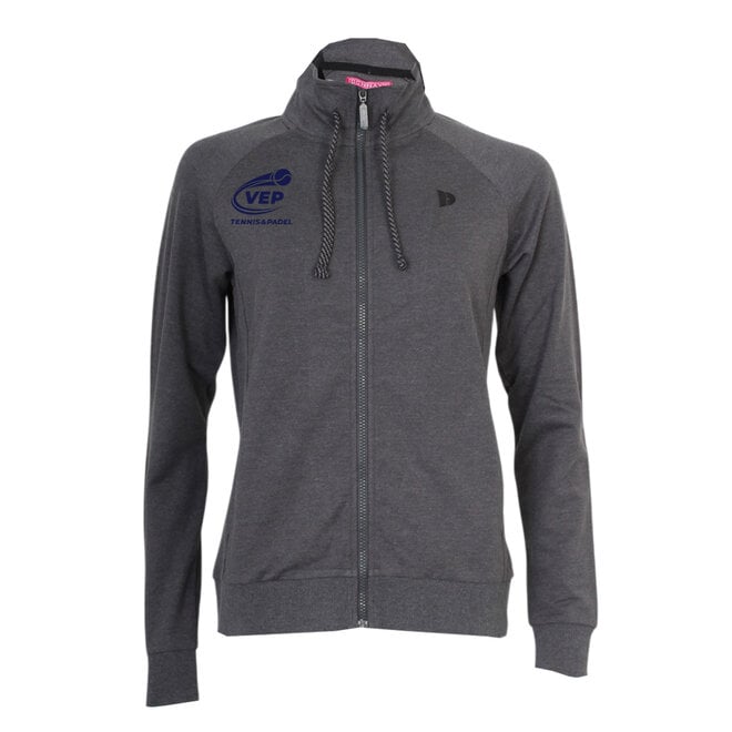 Donnay Dames - VEP Stretch Vest met kraag - Donkergrijs gemêleerd