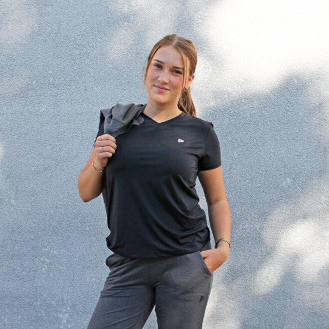 Donnay Dames - 2-Pack - Sport T-shirt Vera - Zwart & Navy