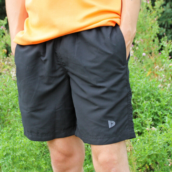 Donnay Heren - 2-Pack - Kort Sport/zwemshort Toon - Zwart & Teal Blue