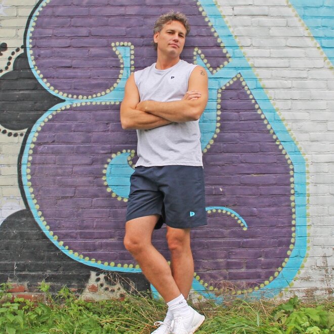 Donnay Heren - 2-Pack - Kort Sport/zwemshort Toon - Navy & Teal Blue