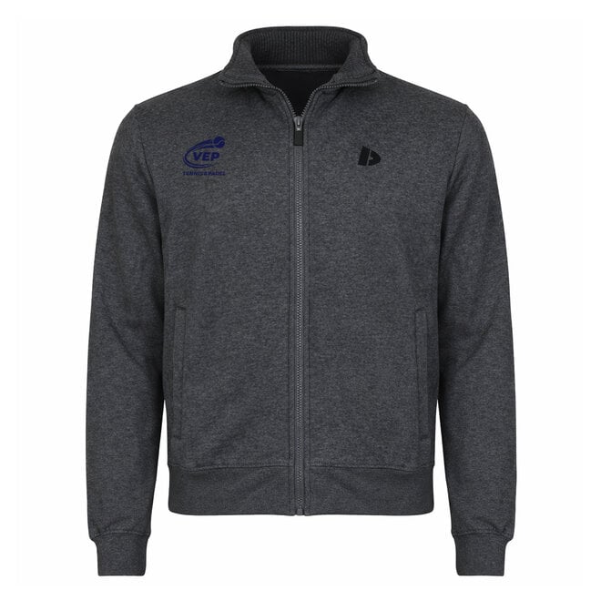 Donnay Heren - VEP Vest met kraag - Donkergrijs gemêleerd