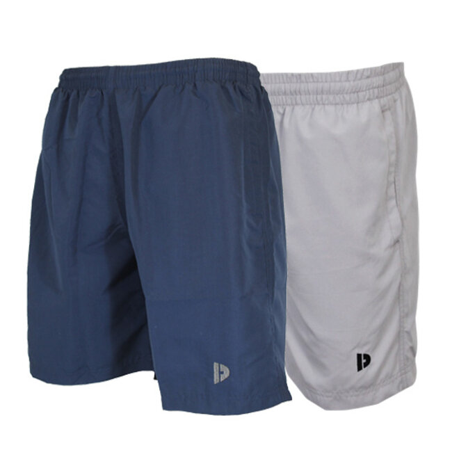 Donnay Heren - 2-Pack - Korte sportbroek Ian - Navy & Light Grey