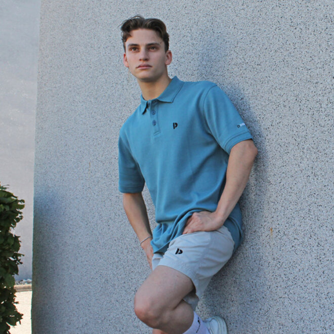 Donnay Heren - 2-Pack - Korte sportbroek Ian - Navy & Light Grey