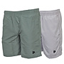 Donnay Heren - 2-Pack - Korte sportbroek Ian - Jungle Green & Light Grey