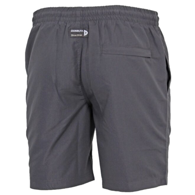 Donnay Heren - 2-Pack - Korte sportbroek Ian - Donkergrijs & Light Denim Blue