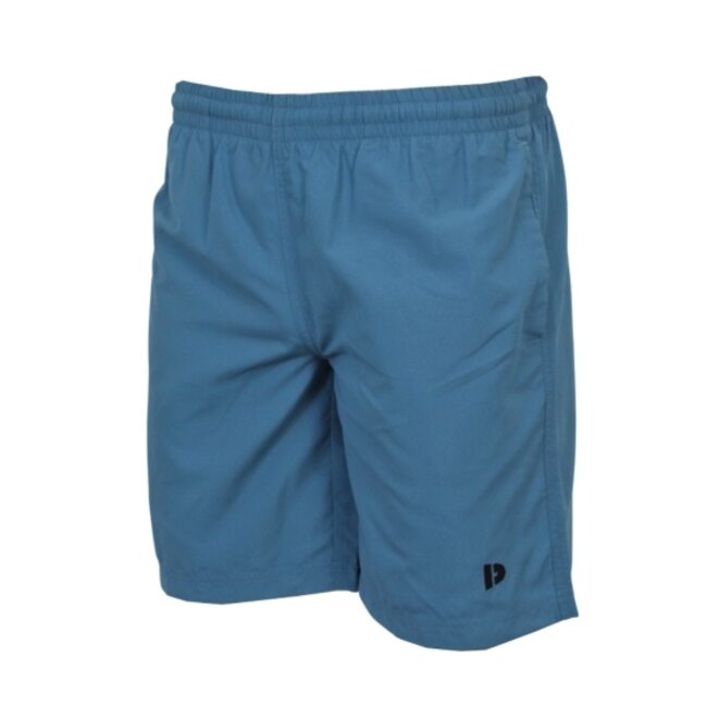 Donnay Heren - 2-Pack - Korte sportbroek Ian - Donkergrijs & Light Denim Blue