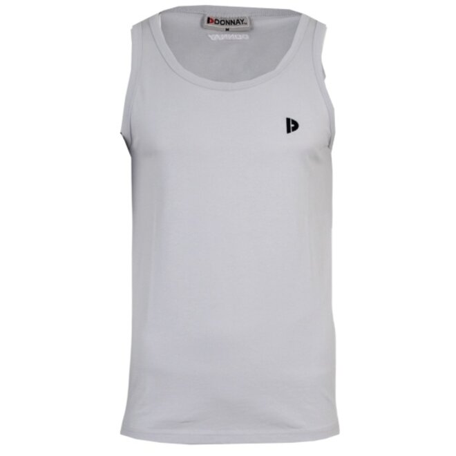 Donnay Heren - 3-Pack - Singlet James - Zwart/Wit/Light Grey