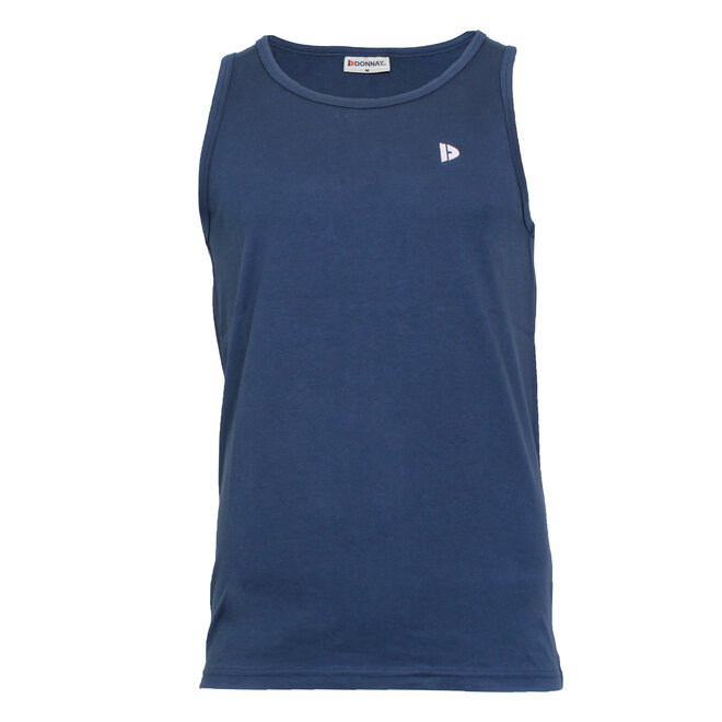 Donnay Heren - 3-Pack - Singlet James - Zwart/Navy/Light Denim Blue