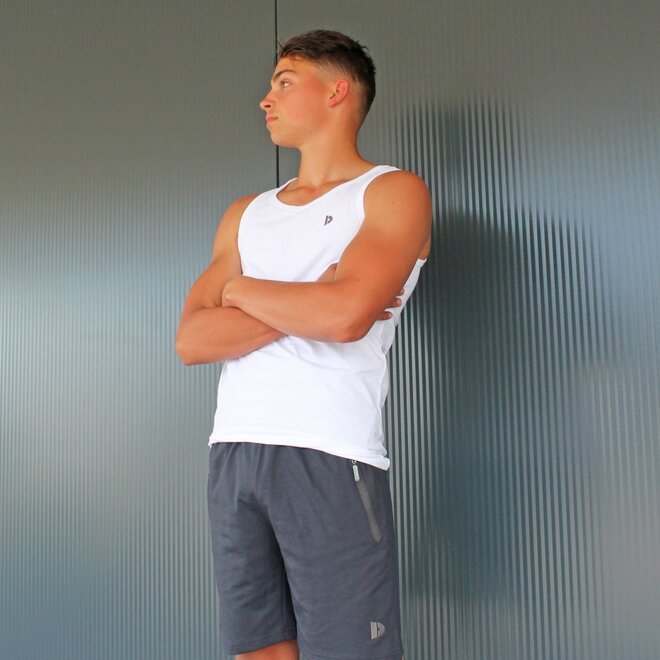 Donnay Heren - 3-Pack - Singlet James - Navy/Wit/Light Denim Blue