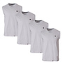 Donnay Heren - 4-Pack - Mouwloos T-shirt Stan - Light Grey