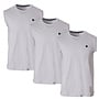 Donnay Heren - 3-Pack - Mouwloos T-shirt Stan - Light Grey