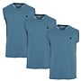 Donnay Heren - 3-Pack - Mouwloos T-shirt Stan - Light Denim Blue