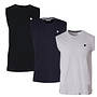 Donnay Heren - 3-Pack - Mouwloos T-shirt Stan - Zwart/Navy/Light Grey