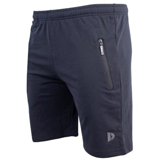 Donnay Heren - 2-Pack - Korte joggingbroek Nick - Navy & Taupe Grey