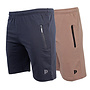Donnay Heren - 2-Pack - Korte joggingbroek Nick - Navy & Taupe Grey