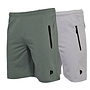 Donnay Heren - 2-Pack - Korte joggingbroek Nick - Jungle Green & Light Grey
