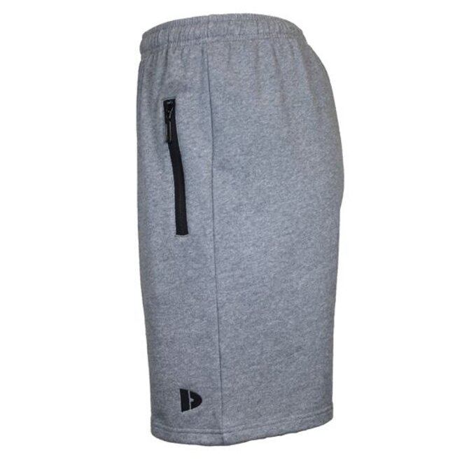 Donnay Heren - 2-Pack - Korte joggingbroek Nick - Zilvergrijs & Granite Green