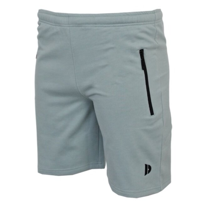 Donnay Heren - 2-Pack - Korte joggingbroek Nick - Light Grey & Granite Green