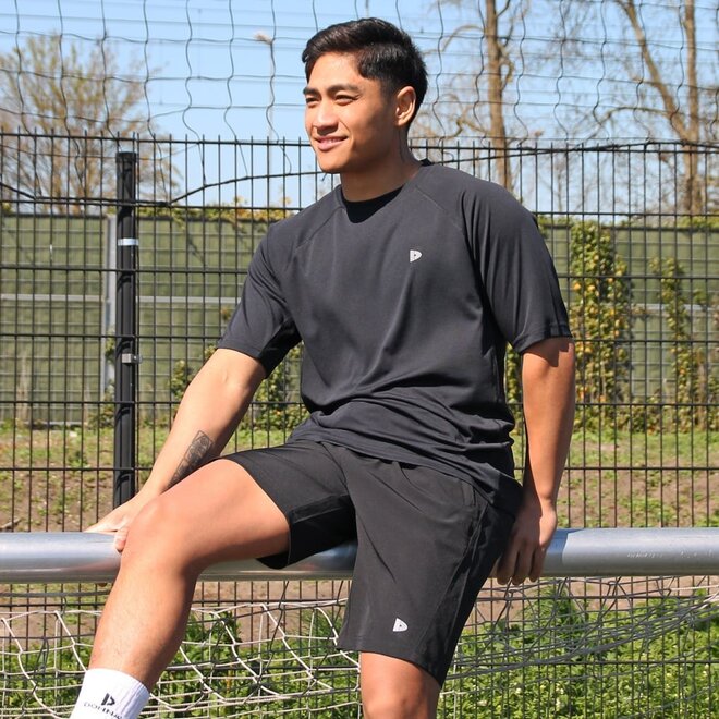 Donnay Heren - 2-Pack - Sport T-shirt André - Zwart