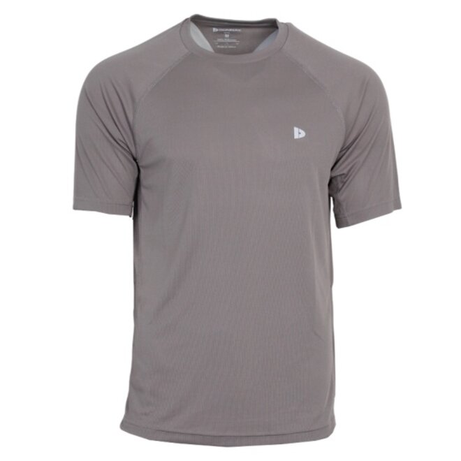 Donnay Heren - 2-Pack - Sport T-shirt André - Steel Grey