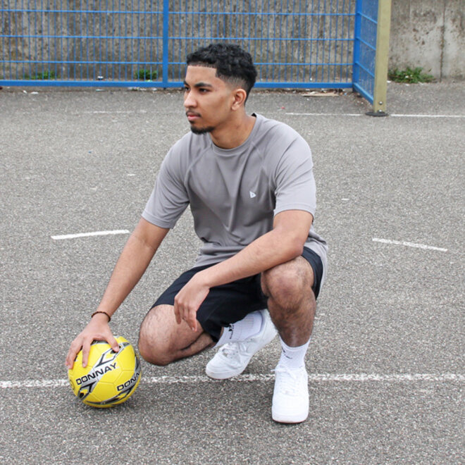 Donnay Heren - 2-Pack - Sport T-shirt André - Steel Grey