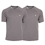 Donnay Heren - 2-Pack - Sport T-shirt André - Steel Grey