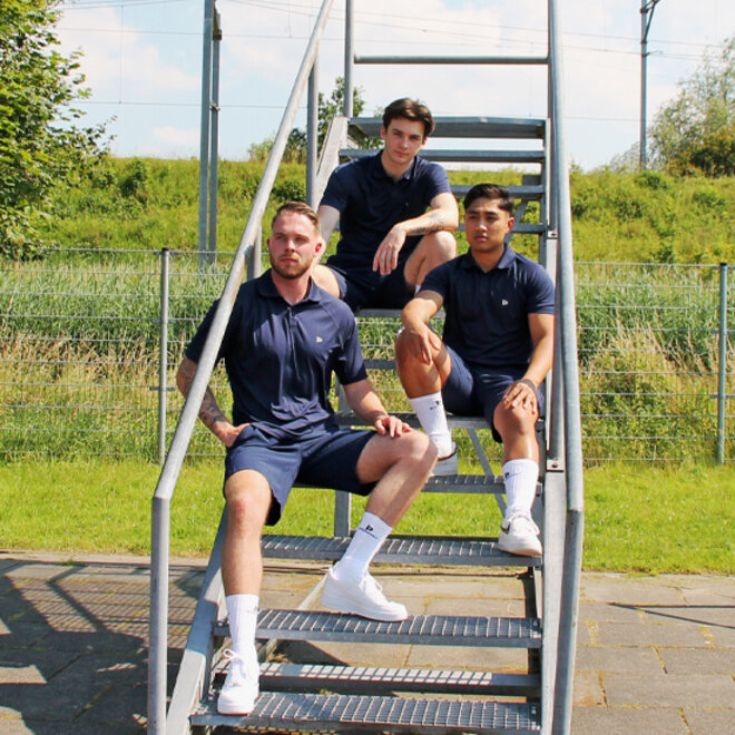 Donnay Heren - 2-Pack - Sport Polo Bjorn - Navy