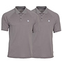 Donnay Heren - 2-Pack - Sport Polo Bjorn - Steel Grey