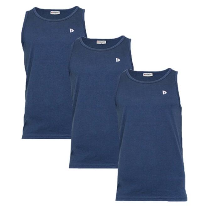 Donnay Heren - 5-Pack - Singlet James - Navy