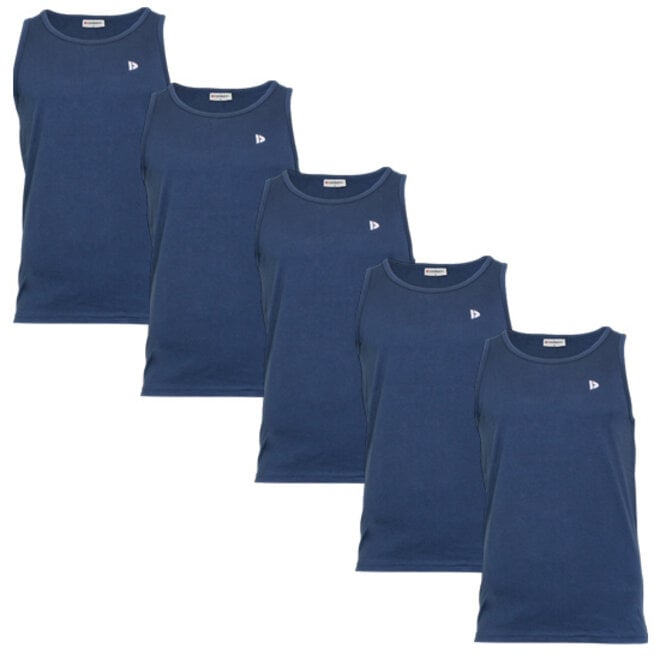 Donnay Heren - 5-Pack - Singlet James - Navy