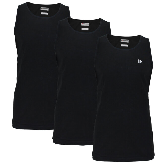 Donnay Heren - 5-Pack - Singlet James - Zwart