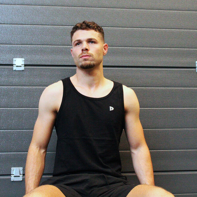 Donnay Heren - 5-Pack - Singlet James - Zwart