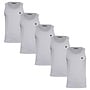 Donnay Heren - 5-Pack - Singlet James - Light Grey