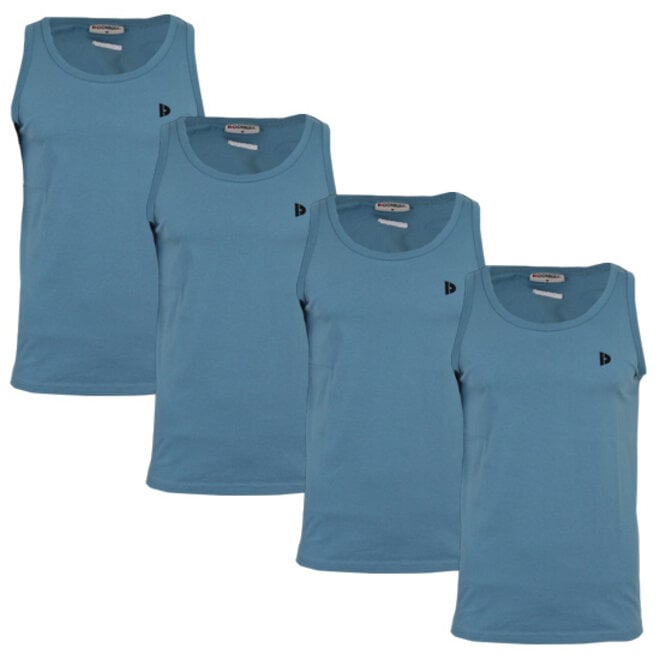Donnay Heren - 5-Pack - Singlet James - Light Denim Blue