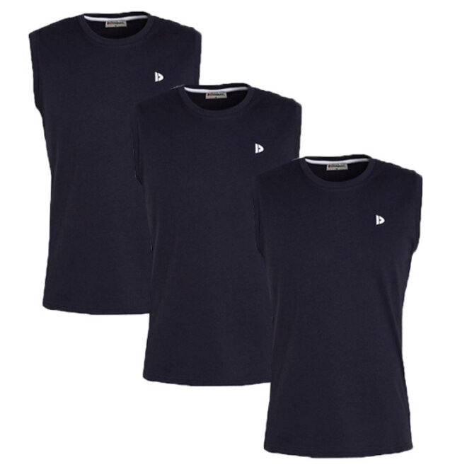 Donnay Heren - 5-Pack - Mouwloos T-shirt Stan - Navy