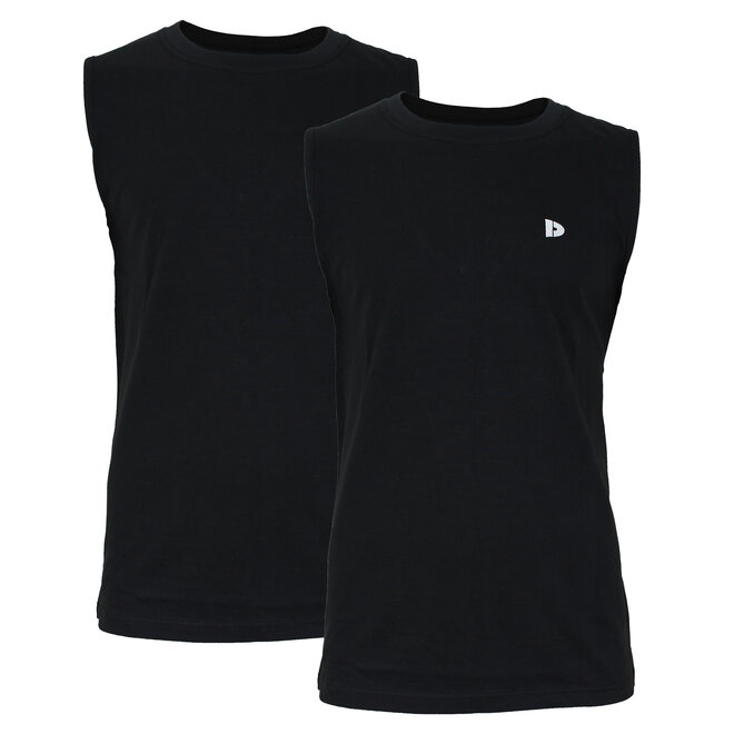 Donnay Heren - 5-Pack - Mouwloos T-shirt Stan - Zwart