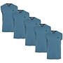 Donnay Heren - 5-Pack - Mouwloos T-shirt Stan - Light Denim Blue
